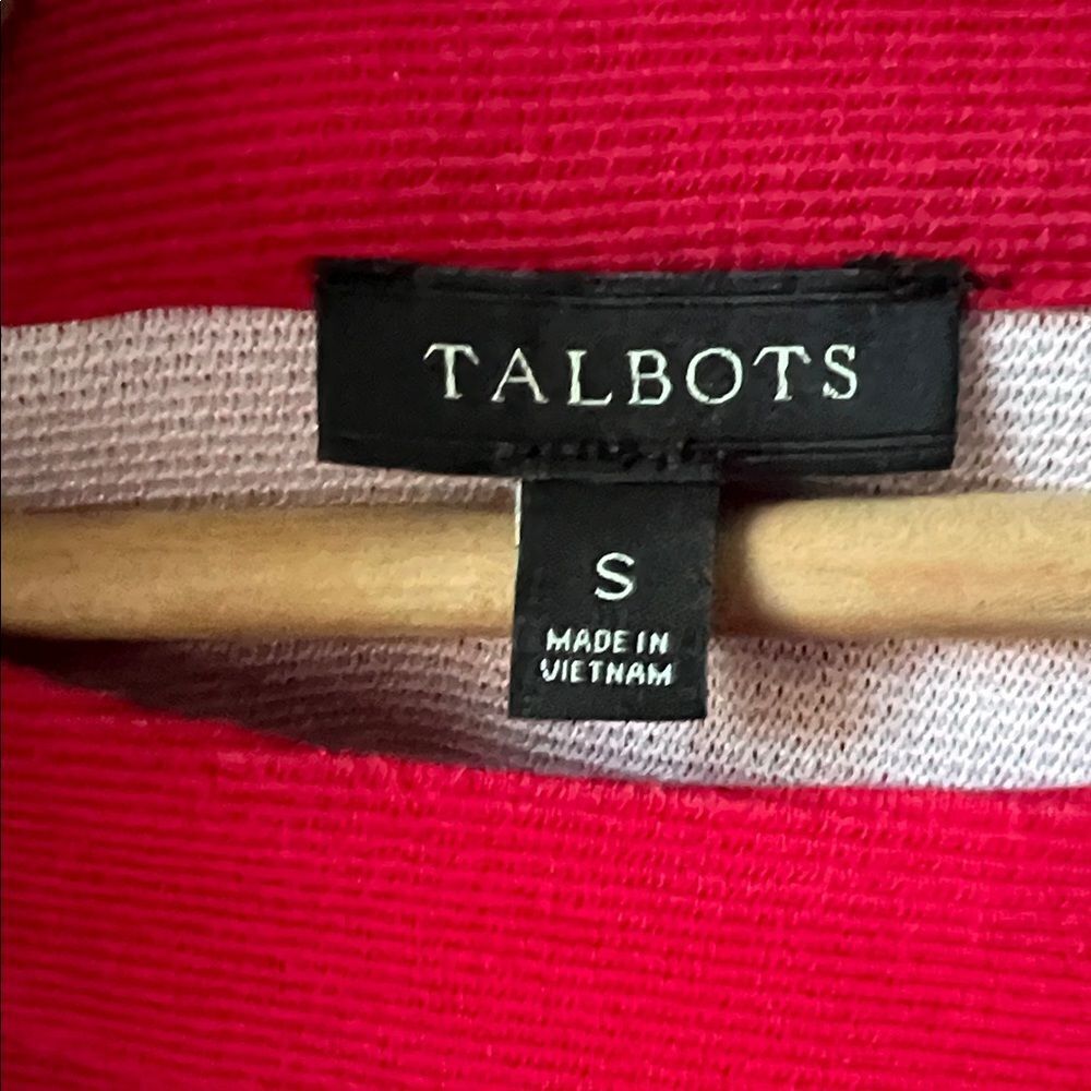 Talbots Vibrant Red pullover - Picture 2 of 6